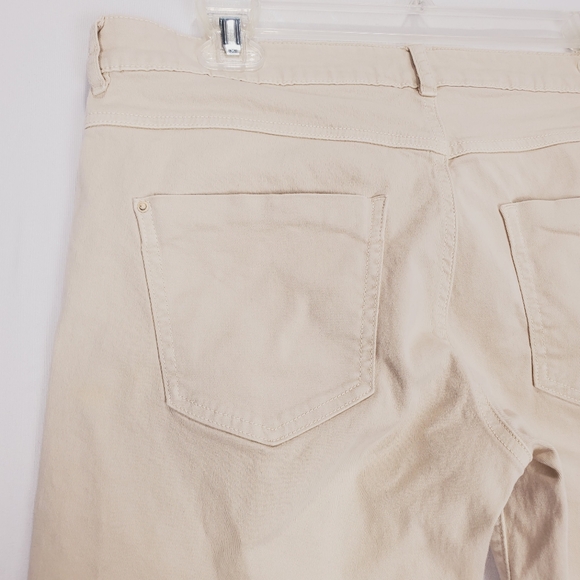 Zara Kahki Moto Pants Size 12 - Picture 15 of 16